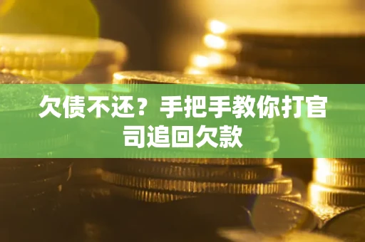 武汉欠债不还？手把手教你打官司追回欠款
