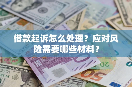 武汉借款起诉怎么处理？应对风险需要哪些材料？