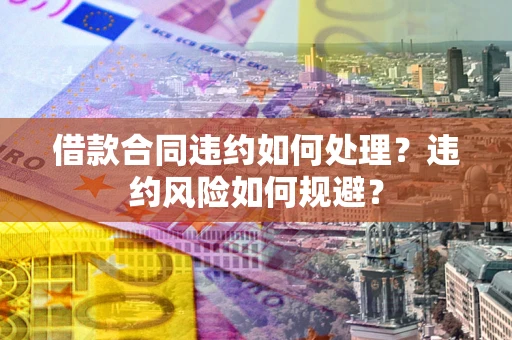 武汉借款合同违约如何处理？违约风险如何规避？
