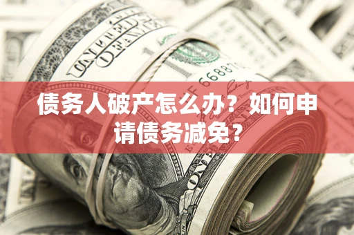 武汉债务人破产怎么办？如何申请债务减免？
