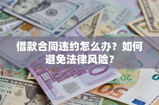 武汉借款合同违约怎么办？如何避免法律风险？