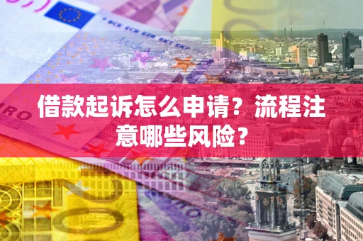 武汉借款起诉怎么申请？流程注意哪些风险？