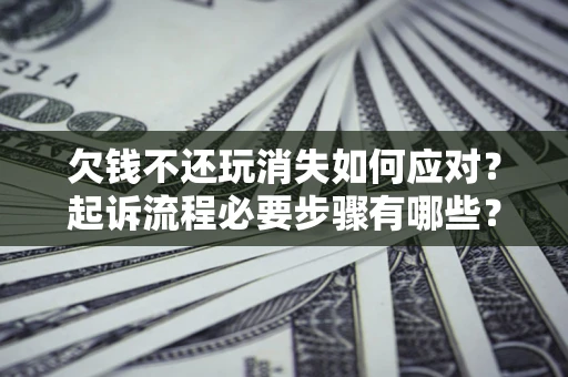 武汉欠钱不还玩消失如何应对？起诉流程必要步骤有哪些？